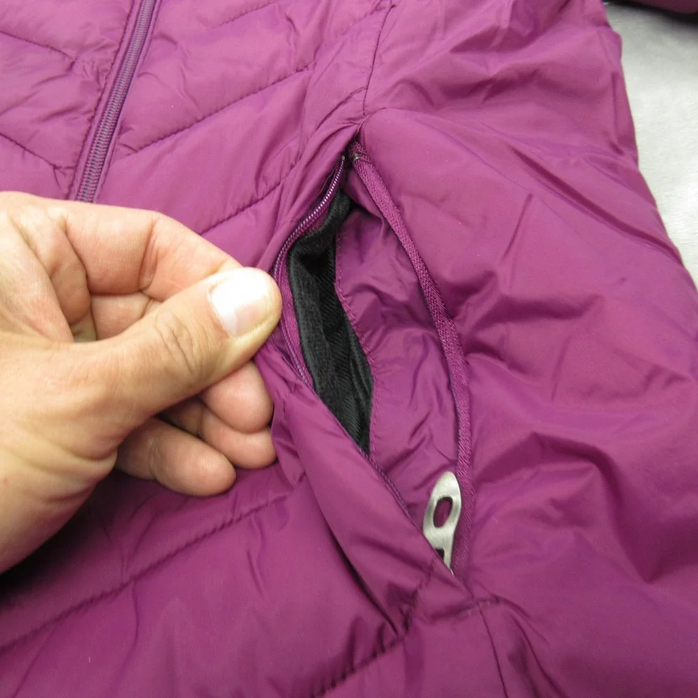 Spyder Jacket Kids Large Purple Insulated Thumbholes Hooded Quilted Puffer‎
